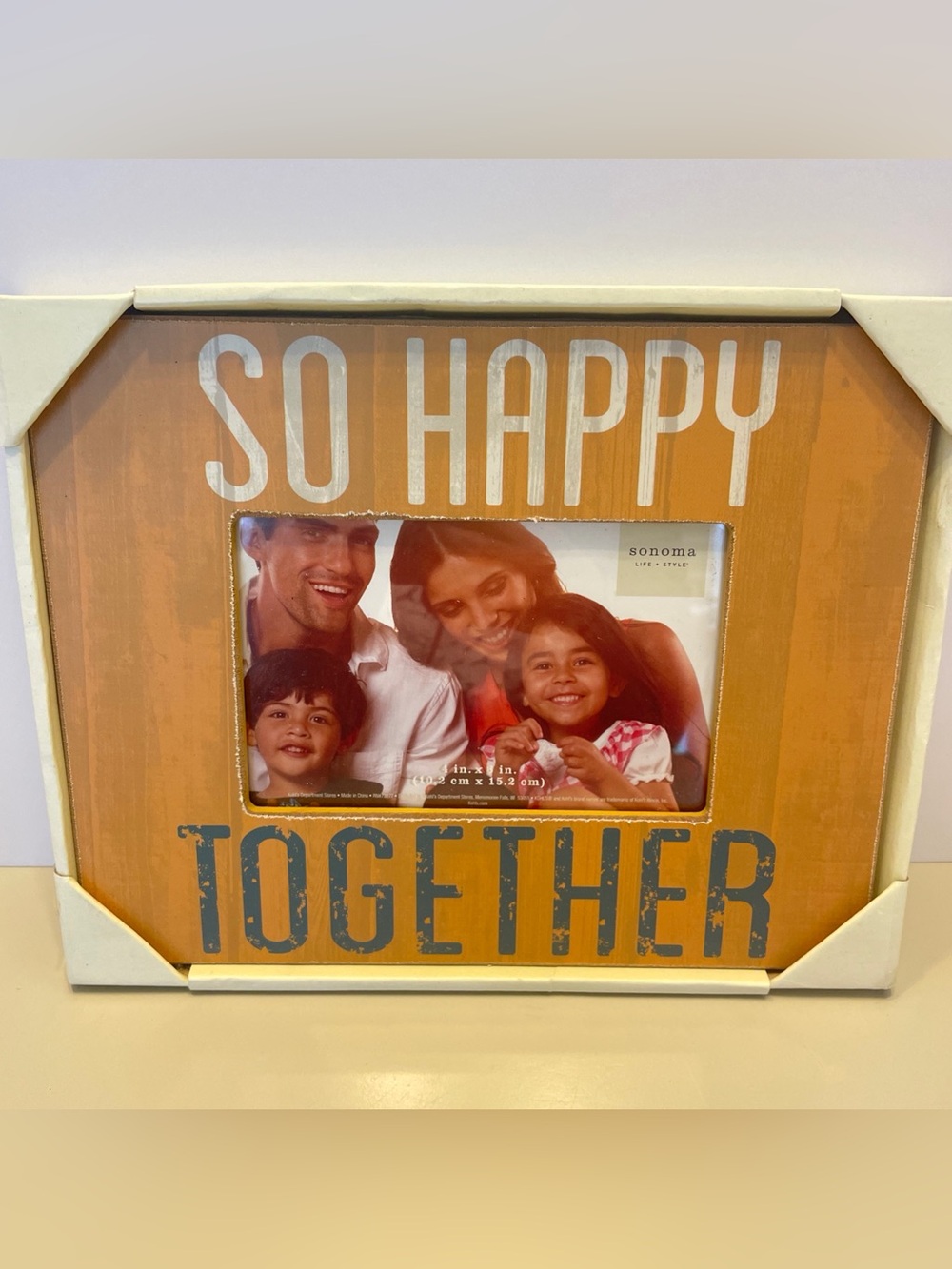 Sonoma Orange "So Happy Together" Picture Frame